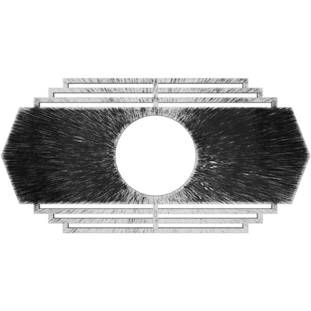 Chrysler Architectural Grade PVC Pierced Ceiling Medallion, 18W X 9H X 4 3/4ID X 1/2P